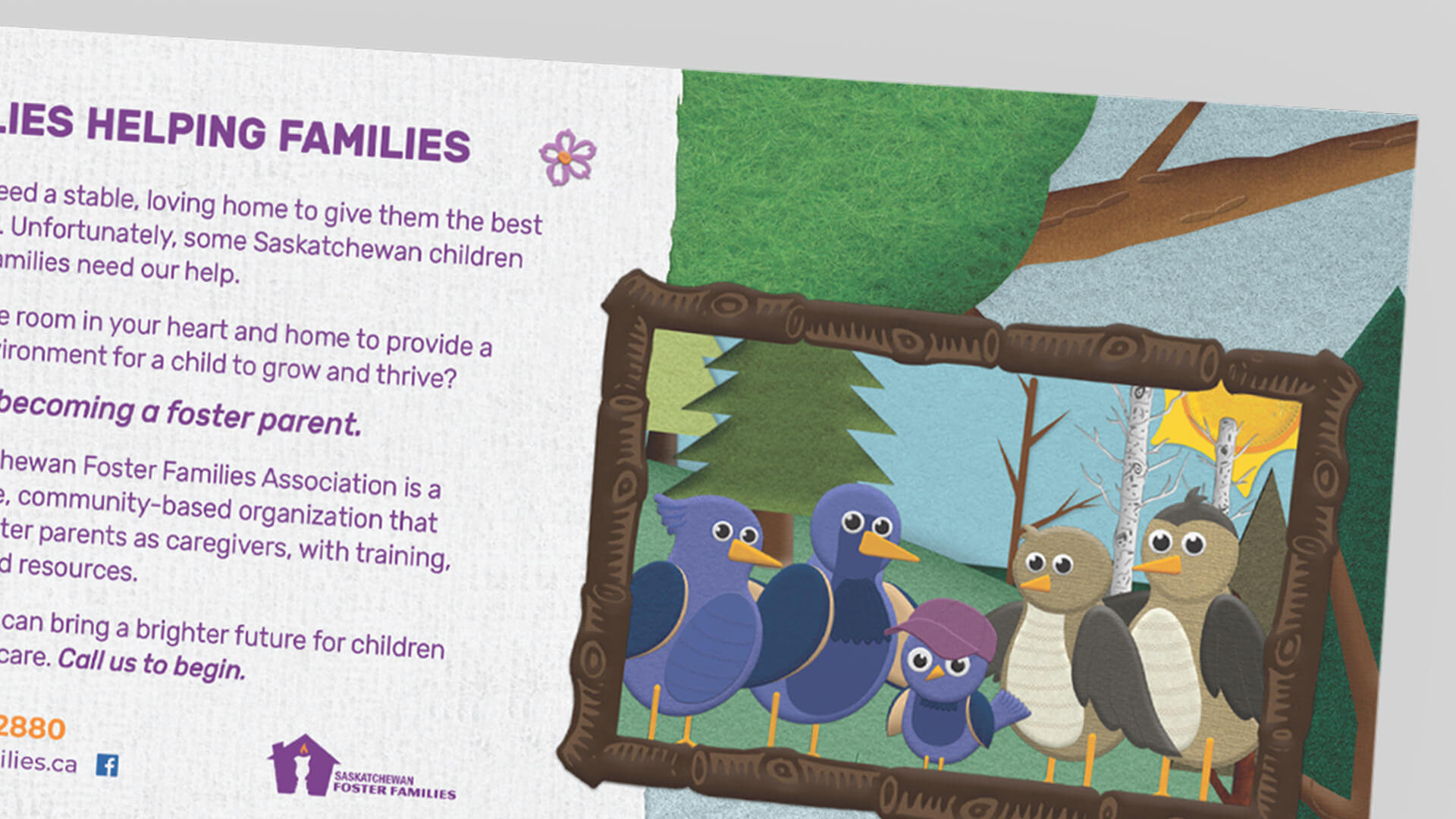 Saskatchewan Foster Families Association, Creative, SFFA Family Stories Admail, Portfolio Image, 
